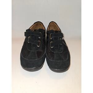 WOMEN’S NATURALIZER SOLID BLACK SUEDE FRANCINE-1 SIZE‎ 9M STRAP COMFORT SHOES
